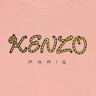 فستان بنات بالشعار باللون الوردى, 2, hi-res